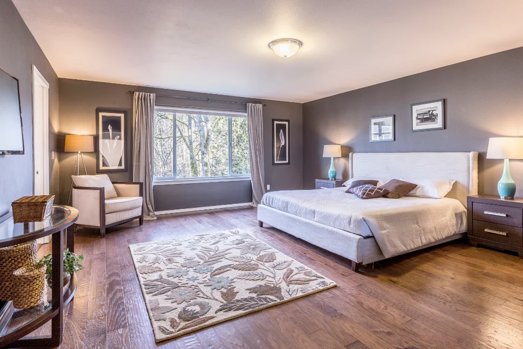Spacious suite with seating and bedroom